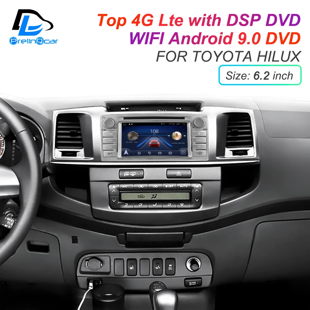 Cheap IPS touch screen DSP sound Android 9.0 2 DIN 4g Lte radio For TOYOTA Hilux 2016-2017 years GPS DVD player stereo navigation 2 Cheap IPS touch screen DSP sound Android 9.0 2 DIN 4g Lte radio For TOYOTA Hilux 2016-2017 years GPS DVD player stereo navigation 2