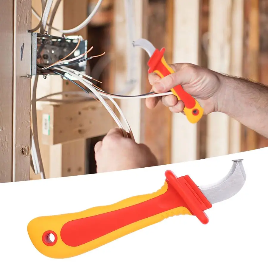 AC 1000V Hand Tool Electric Knife Anti-Magnetic Fast Strip Cable Stripper Cutter Electrician Accessories
AC 1000V Hand Tool Electric Knife Anti-Magnetic Fast Strip Cable Stripper Cutter Electrician Accessories