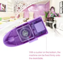 Novo 3d decoração da arte do prego carimbar máquina de impressão manicure impressora diy stamper ferramentas com teste padrão de metal(China)