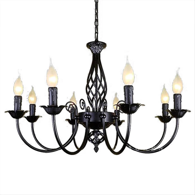black Chandeliers lamp lustres Modern dining Living Room hotel Indoor light Decoration wrought iron chandeliers lighting
black Chandeliers lamp lustres Modern dining Living Room hotel Indoor light Decoration wrought iron chandeliers lighting