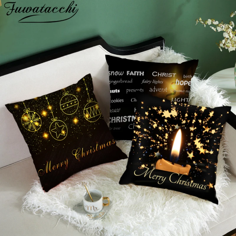 Fuwatacchi Black Xmas Printed Cushion Cover Christmas Tree Bell Photo Pillow Cover For Home Sofa Car Decorative Pillowcases Gift
Fuwatacchi Black Xmas Printed Cushion Cover Christmas Tree Bell Photo Pillow Cover For Home Sofa Car Decorative Pillowcases Gift