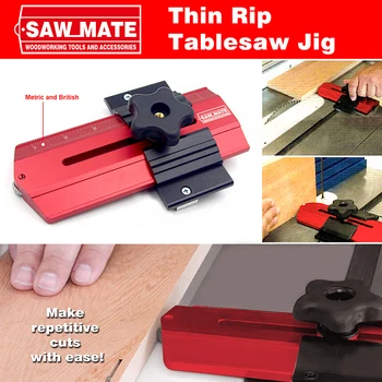 Thin Rip Jig Make Repetitive Narrow Strip Cuts on Table Saw Works with Router Tables and Band Saws For Woodworking Tools
Thin Rip Jig Make Repetitive Narrow Strip Cuts on Table Saw Works with Router Tables and Band Saws For Woodworking Tools