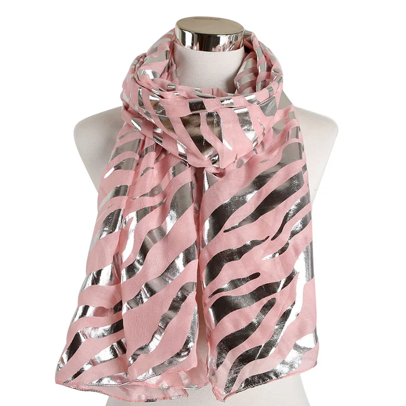 2020 Newest Zebra Pattern Silver Foil Scarves And Shawls Long Stripe Print Silver Lurex Scarf Wrap Hijab 4 Color Free Shipping
2020 Newest Zebra Pattern Silver Foil Scarves And Shawls Long Stripe Print Silver Lurex Scarf Wrap Hijab 4 Color Free Shipping
