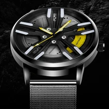 Men Sport Car Wheel Watches Stainless Steel Waterproof WristWatch Male Wheel Hub Quartz Leather Luminous Clock Relogio Masculino
Men Sport Car Wheel Watches Stainless Steel Waterproof WristWatch Male Wheel Hub Quartz Leather Luminous Clock Relogio Masculino