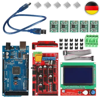 Printer Kits For RAMPS 1.4 Mega256 A4988 12864 LCD Controller For Arduino LCD Controller Accessories Heatsink Expansion Board
Printer Kits For RAMPS 1.4 Mega256 A4988 12864 LCD Controller For Arduino LCD Controller Accessories Heatsink Expansion Board