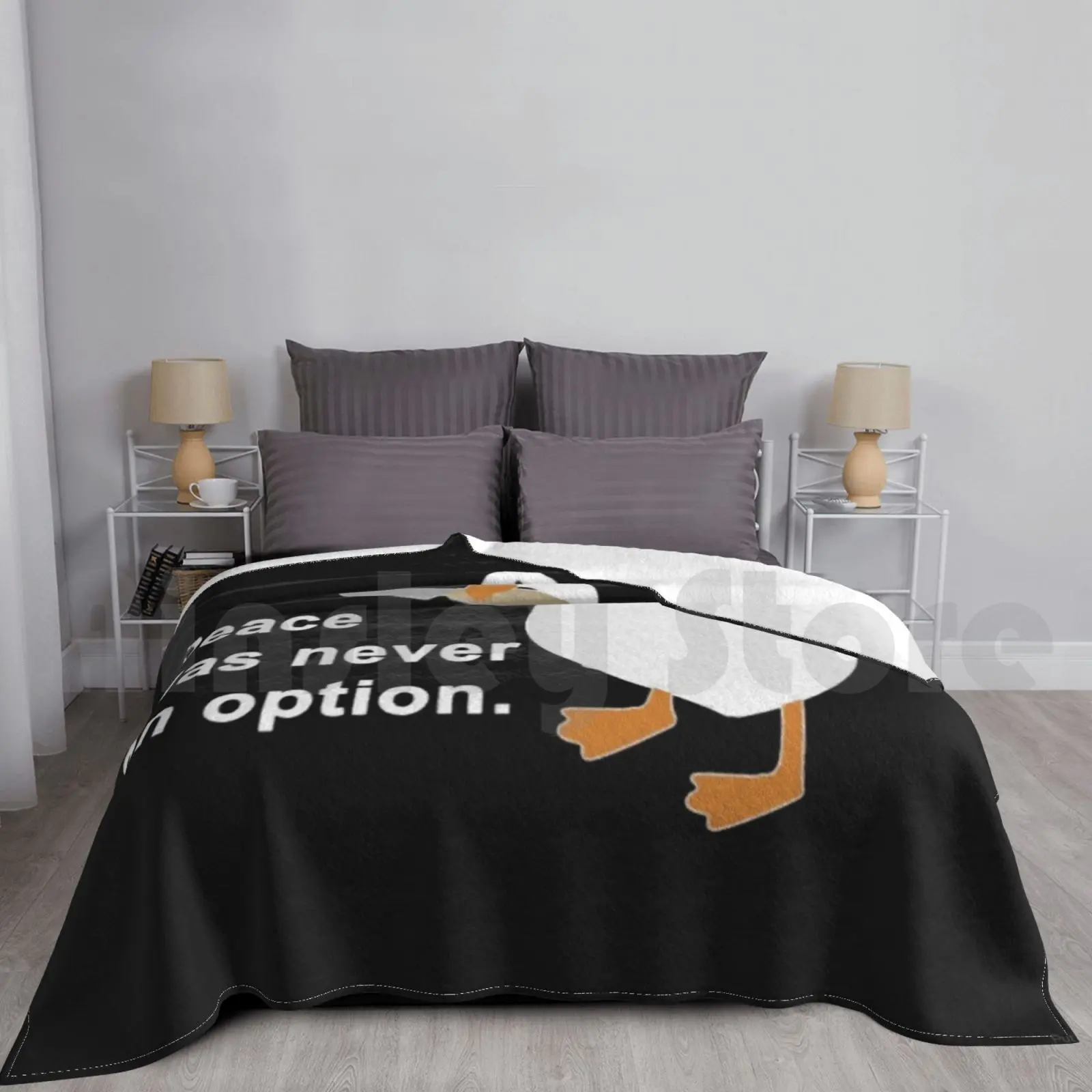 

Peace Was Never An Option-Goose Meme Blanket Fashion Custom Peace Was Never An Option Goose Meme Goose With