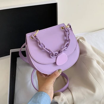 Solid Color Saddle Bags Small PU Leather Crossbody Bags for Women 2020 Female Candy Color Summer Chain Shoulder Handbags
Solid Color Saddle Bags Small PU Leather Crossbody Bags for Women 2020 Female Candy Color Summer Chain Shoulder Handbags