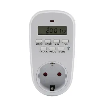 Programmable Weekly Digital Smart Timer Switch Outlet Plug Timing Socket Countdown 15A for Kitchen Battery Car
Programmable Weekly Digital Smart Timer Switch Outlet Plug Timing Socket Countdown 15A for Kitchen Battery Car