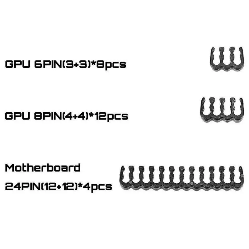 1 комплект 24Pin x 4 + 8Pin 12 6Pin 8 PP Расческа с зажимом/комодом для комплекта 3 мм