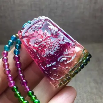 Certificate Natural Red Tourmaline Quartz Pendant Unicorn Carved 45.9*30.4*6.6mm Crystal Wealthy Stone Women Men AAAAAA
Certificate Natural Red Tourmaline Quartz Pendant Unicorn Carved 45.9*30.4*6.6mm Crystal Wealthy Stone Women Men AAAAAA