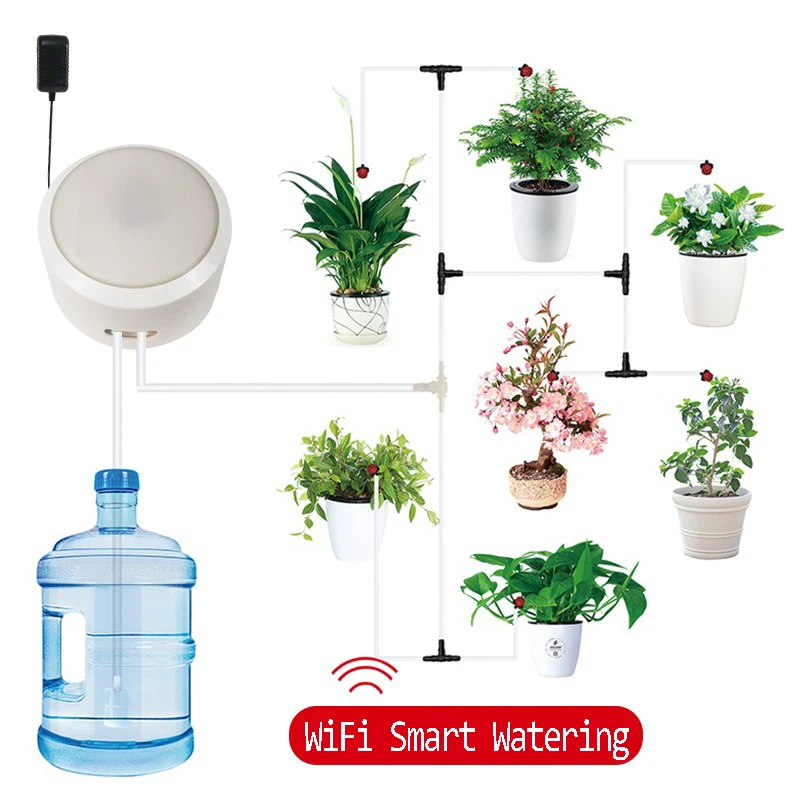 New WIFI Control Automatic Watering Device Plant Drip Irrigation System Garden Pots Auto Fill Light Machine Water Pump Timed
New WIFI Control Automatic Watering Device Plant Drip Irrigation System Garden Pots Auto Fill Light Machine Water Pump Timed