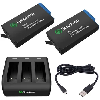 Smatree Rechargeable Battery with 3-Channel Charger Compatible with GoPro MAX (2 Pack)
Smatree Rechargeable Battery with 3-Channel Charger Compatible with GoPro MAX (2 Pack)