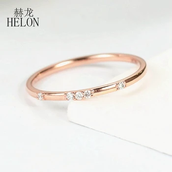 HELON Solid 14k Rose Gold AU585 SI/H Round 100% Diamonds Engagement Ring Trendy Fine Jewely Elegant Unique Gift Wedding Ring
HELON Solid 14k Rose Gold AU585 SI/H Round 100% Diamonds Engagement Ring Trendy Fine Jewely Elegant Unique Gift Wedding Ring