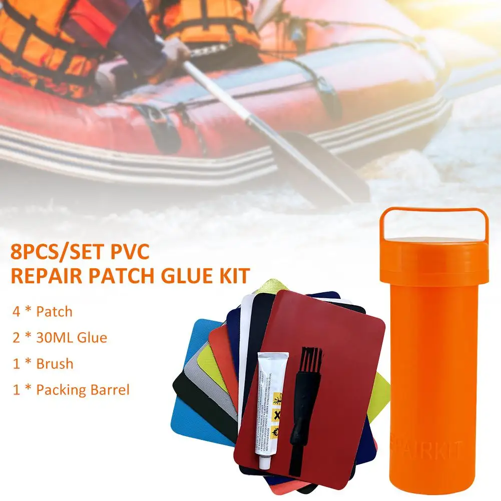 Belukies Pegamento Para Reparaci/ón De Botes De Goma Botes De Reparaci/ón De Botes Inflables Juego De Pegamento Para Piscinas PVC Adhesivo Para Pinchazos Canoa Tal/ón De Pegamento Bota Para Reparaci/ón