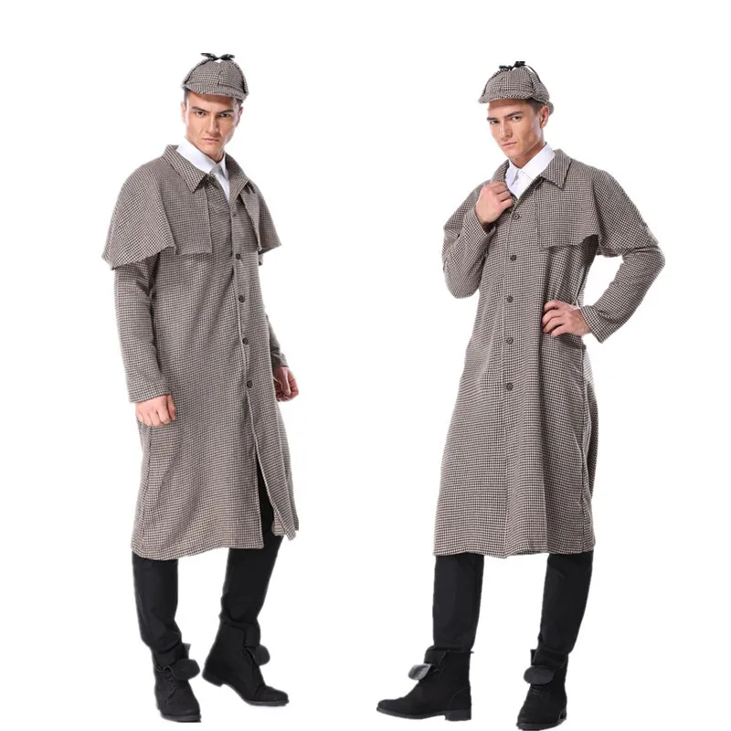 Halloween Cosplay Clothes New Style Adult Men's Sherlock Holmes Clothing Detective Table Costume
Halloween Cosplay Clothes New Style Adult Men's Sherlock Holmes Clothing Detective Table Costume