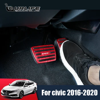 For Honda Civic 10th 2016 to 2020 Aluminum Car Accelerator Gas Brake pedal Non Slip Pedal Plate Pads Cover Accessories Styling
For Honda Civic 10th 2016 to 2020 Aluminum Car Accelerator Gas Brake pedal Non Slip Pedal Plate Pads Cover Accessories Styling