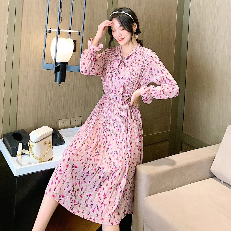 A-Line Floral Dress Stand-Up Collar Loose Slim Working Pleated Over The Knee Chiffon Spring Autumn Women's Dress
A-Line Floral Dress Stand-Up Collar Loose Slim Working Pleated Over The Knee Chiffon Spring Autumn Women's Dress