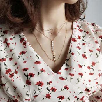 POFUNUO Real 925 Sterling Silver Women Double Layered Chains Necklace 18K Gold Forest Style Girls All-match 18K Gold Necklaces
POFUNUO Real 925 Sterling Silver Women Double Layered Chains Necklace 18K Gold Forest Style Girls All-match 18K Gold Necklaces