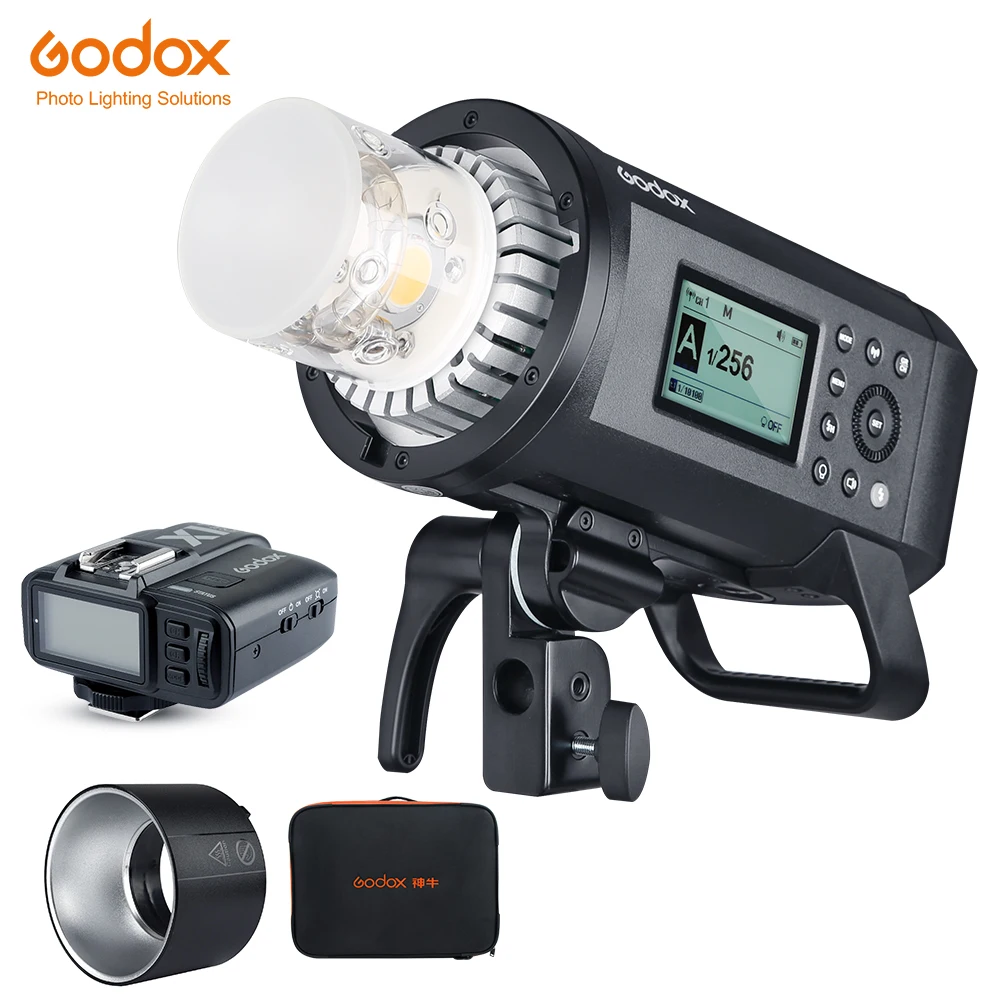 В наличии Godox AD600Pro 600Ws TTL HSS Внешняя вспышка литий-ионная батарея со встроенной