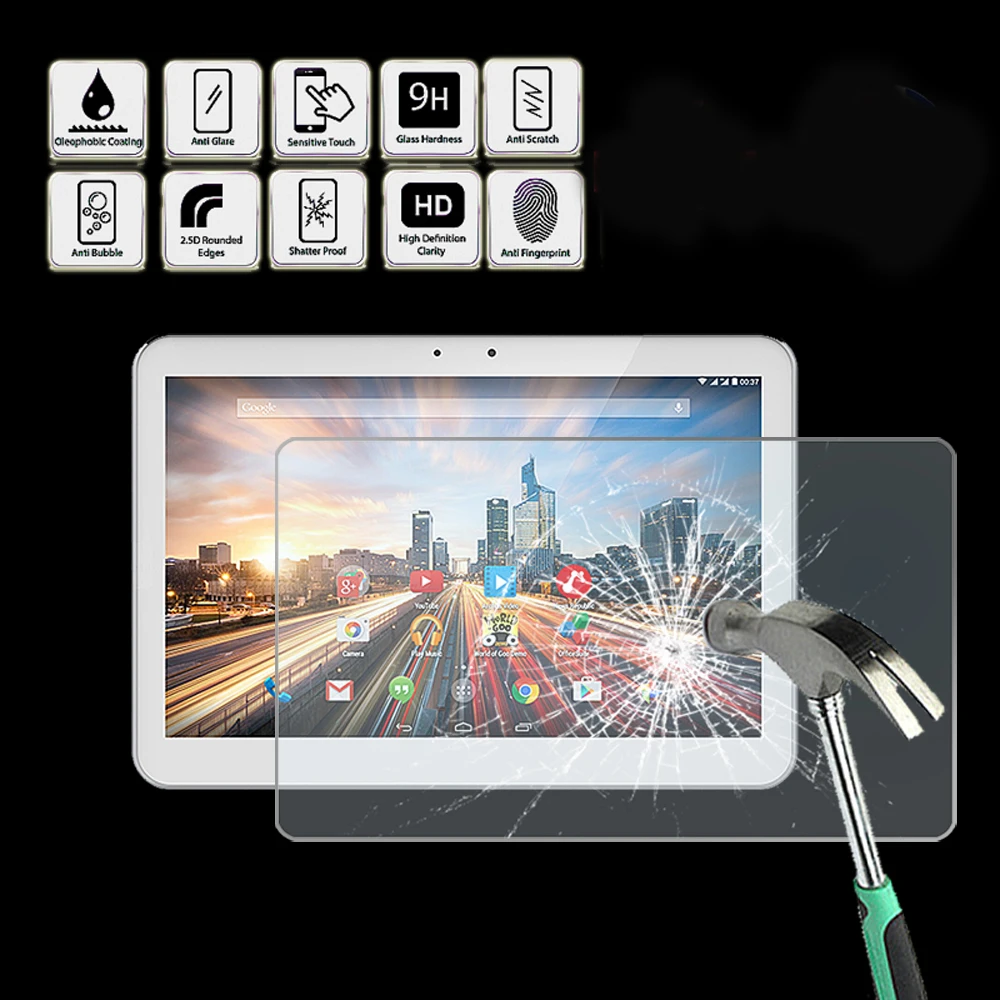 Tablet Tempered Glass Screen Protector Cover for ARCHOS 101 Helium 4G 10.1" - Anti Fingerprint Screen Film Protector Guard Cover
Tablet Tempered Glass Screen Protector Cover for ARCHOS 101 Helium 4G 10.1" - Anti Fingerprint Screen Film Protector Guard Cover