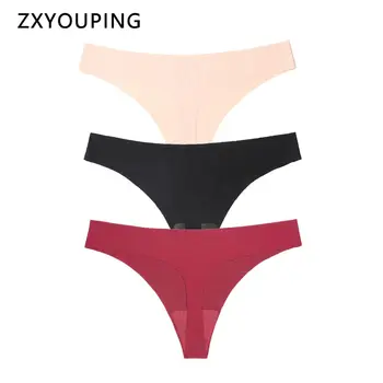 3Pcs/Lot Sexy Thong Women Seamless Panties Solid Soft Underwear Low Rise G-string XS-L EU Size Lingerie Ultra Thin Intimates New 
3Pcs/Lot Sexy Thong Women Seamless Panties Solid Soft Underwear Low Rise G-string XS-L EU Size Lingerie Ultra Thin Intimates New
