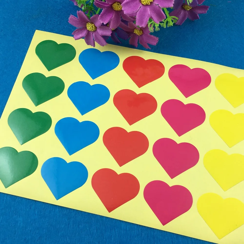 60pcs colorful heart-shape paper seal labels sticker decoration envelope/Postcard/business card/Flower Diy design text 3*3.5cm
60pcs colorful heart-shape paper seal labels sticker decoration envelope/Postcard/business card/Flower Diy design text 3*3.5cm
