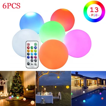 Light Balls Remote Control Floating Pool Lights LED Changeable Colorful RGB LED Lamp Garden Light Christmas Tree Decoration
Light Balls Remote Control Floating Pool Lights LED Changeable Colorful RGB LED Lamp Garden Light Christmas Tree Decoration