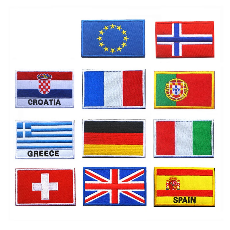 3D Embroidered Norway Finland Denmark Brazil world country Flag Patch Sew On Clothes Armband Backpack Sticker DIY Applique
3D Embroidered Norway Finland Denmark Brazil world country Flag Patch Sew On Clothes Armband Backpack Sticker DIY Applique