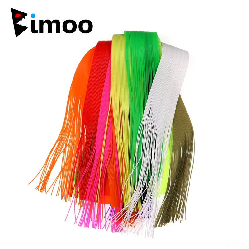

Bimoo 40 Strands/Pack 30CM Micro Silicone Rubber String For Soft Worm Trout Fly Legs Fishing Jig Lure Skirts Fly Tying Material