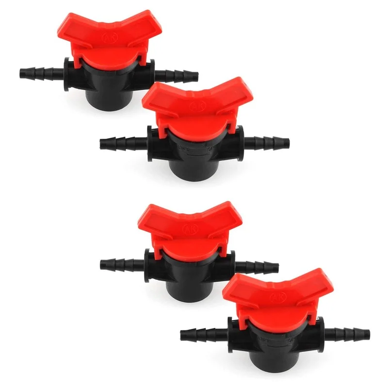 Barbed Ball Valve 5PCS 1/4-Inch ID In-Line Ball Valves Shut-Off Switch Hose Barb Connectors for Drip Irrigation and Aquariums
Barbed Ball Valve 5PCS 1/4-Inch ID In-Line Ball Valves Shut-Off Switch Hose Barb Connectors for Drip Irrigation and Aquariums