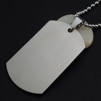 Wholesale 50PCS/Lot Men's Military Army Matt Silver Color Stainless Steel Blank Dog Tag Necklace Charm Pendant 
Wholesale 50PCS/Lot Men's Military Army Matt Silver Color Stainless Steel Blank Dog Tag Necklace Charm Pendant