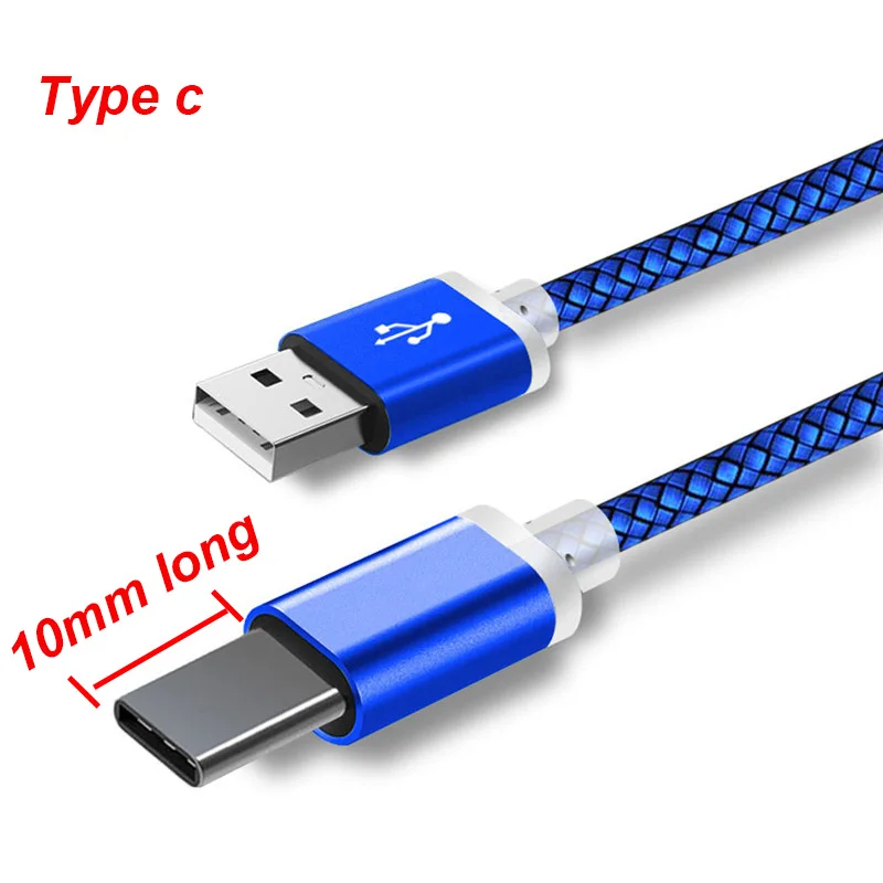 10 мм Длинный USB Type-C Расширенный разъем зарядный кабель для Blackview BV9800/BV9600/Pro Oukitel K10000