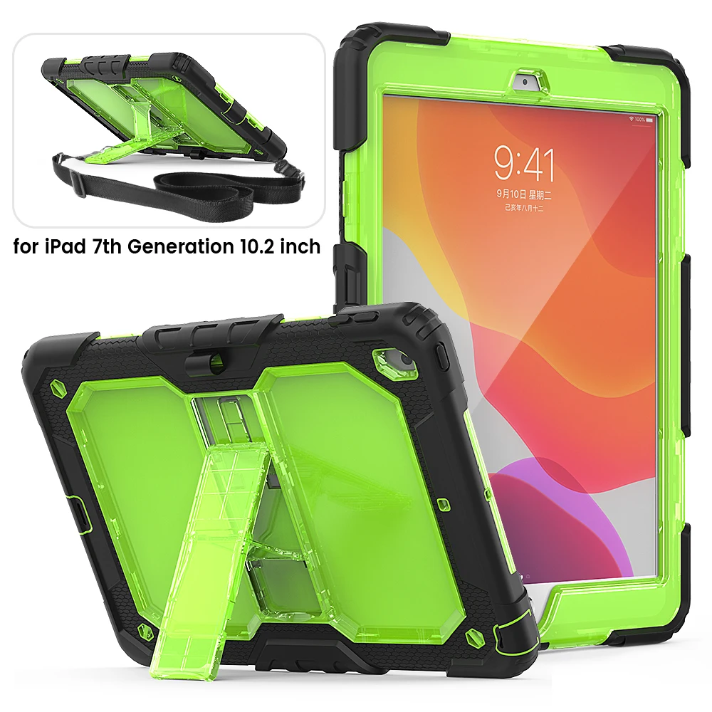 Shoulder Strap Case For iPad 7th generation 2019 case 10.2 Table Cover for ipad 8th generation with Build-in Kickstand Full body
Shoulder Strap Case For iPad 7th generation 2019 case 10.2 Table Cover for ipad 8th generation with Build-in Kickstand Full body