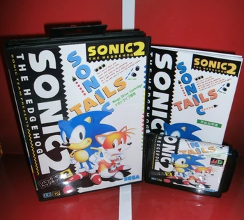 MD games card - Sonic the Hedgehog 2 Japan Cover with Box and Manual for MD MegaDrive Genesis Video Game Console 16 bit MD card
MD games card - Sonic the Hedgehog 2 Japan Cover with Box and Manual for MD MegaDrive Genesis Video Game Console 16 bit MD card