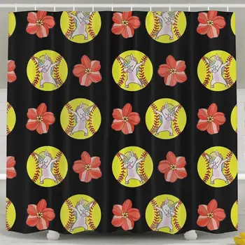 Unicorn Baseball Flowers Shower Curtain,Bath Curtains Bathroom Decor Sets with Hooks Shower Bath Curtain for Bathroom,Waterproof
Unicorn Baseball Flowers Shower Curtain,Bath Curtains Bathroom Decor Sets with Hooks Shower Bath Curtain for Bathroom,Waterproof