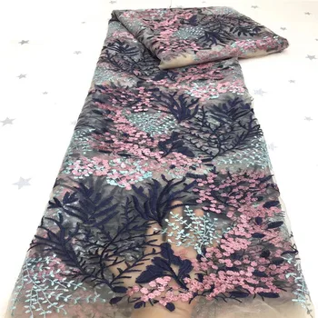 French Lace Fabric Weeding High Quality African French Lace Fabric With Sequins For 5yards Women Dress
French Lace Fabric Weeding High Quality African French Lace Fabric With Sequins For 5yards Women Dress