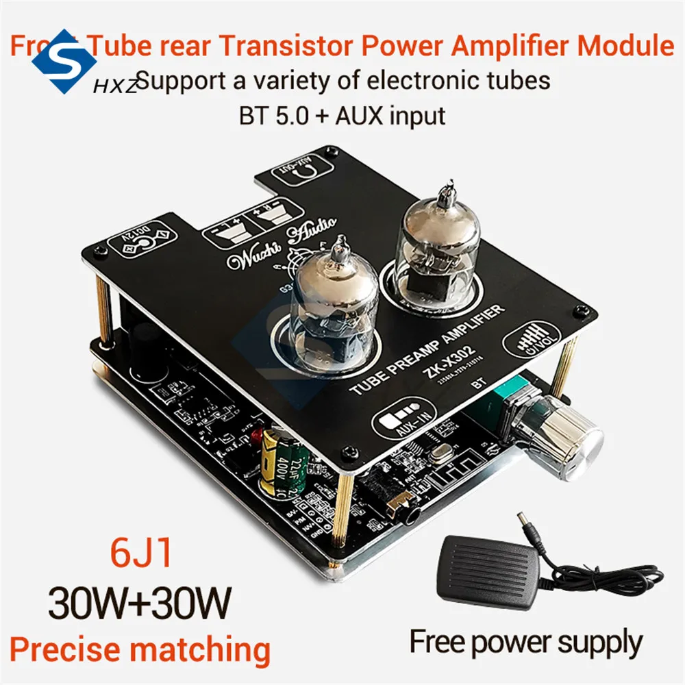 X302 30WX Bluetooth 5.0 Tube Amplifier Power Amplifier Module 6J1 Tube Front Stage Accurate Pairing Fever HIFI Power Supply
X302 30WX Bluetooth 5.0 Tube Amplifier Power Amplifier Module 6J1 Tube Front Stage Accurate Pairing Fever HIFI Power Supply
