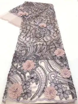 (5yards/pc) African 3D flowers appliqued French net lace with beads and sequins 2020 Nigerian tulle lace for party dress FZZ824
(5yards/pc) African 3D flowers appliqued French net lace with beads and sequins 2020 Nigerian tulle lace for party dress FZZ824