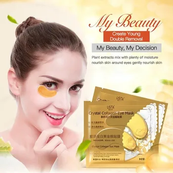 1 Pair Crystal Collagen Gold Eye Mask Moisturining Skin Care Remove Dark Circles Anti-wrinkle For Eye Skin Care
1 Pair Crystal Collagen Gold Eye Mask Moisturining Skin Care Remove Dark Circles Anti-wrinkle For Eye Skin Care