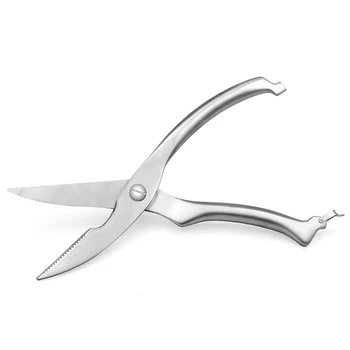 Multi Purpose Stainless Steel Kitchen Shears, Heavy Duty Poultry Scissors with Finest Sharp Blade and Safety Clip Silver
Multi Purpose Stainless Steel Kitchen Shears, Heavy Duty Poultry Scissors with Finest Sharp Blade and Safety Clip Silver
