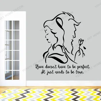 Beauty And The Beast Wall Decal Romantic Vinyl Wall Sticker Bedroom Living Room Decor Lover Gift Removable Movie Wallpaper rb613
Beauty And The Beast Wall Decal Romantic Vinyl Wall Sticker Bedroom Living Room Decor Lover Gift Removable Movie Wallpaper rb613