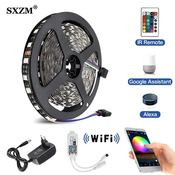 WiFi LED Strips Lights 5m 10m 15m Smart LED Strip Kit RGB WiFi+Remote for Alexa Google Color Changing for Home Garden Party Bar
WiFi LED Strips Lights 5m 10m 15m Smart LED Strip Kit RGB WiFi+Remote for Alexa Google Color Changing for Home Garden Party Bar
