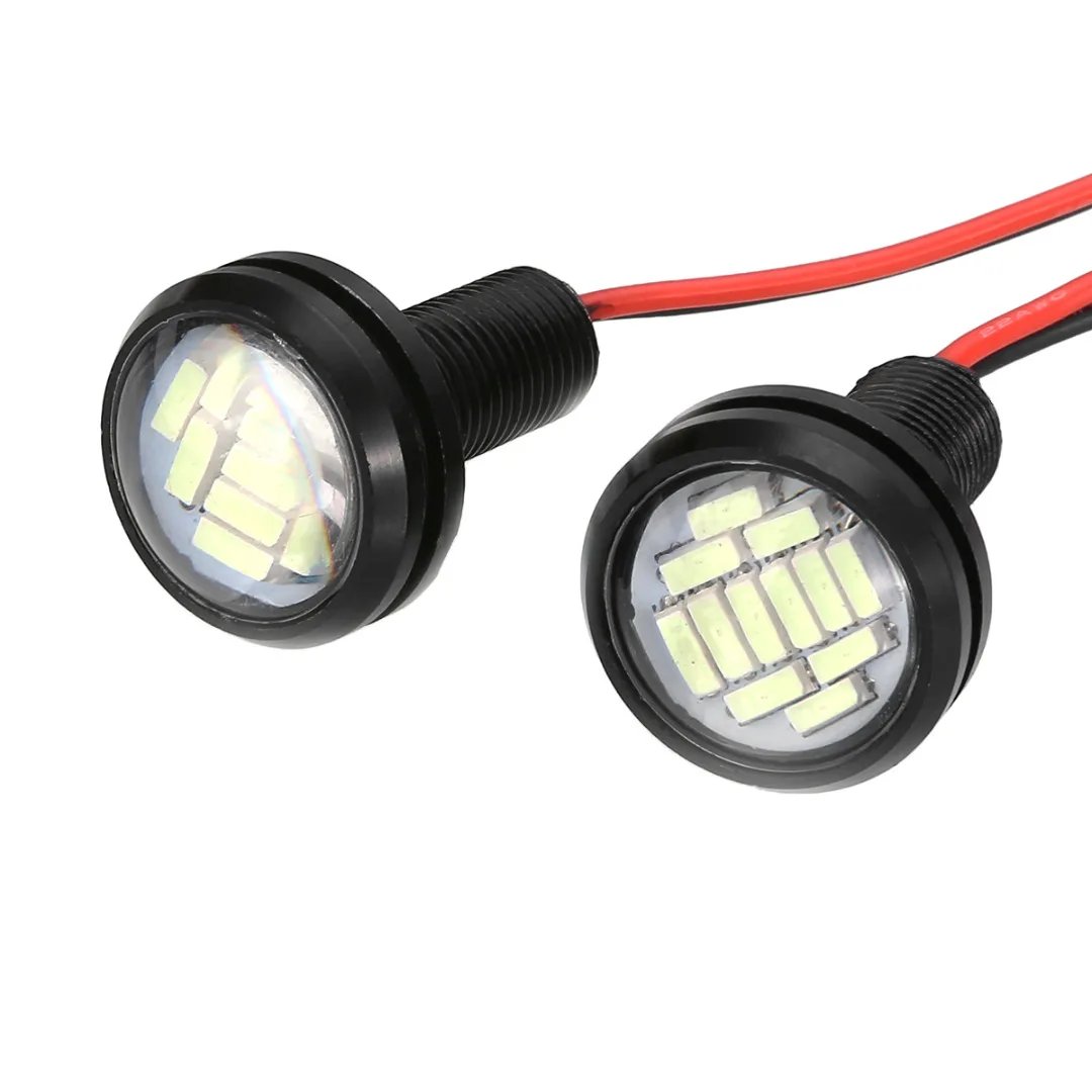 2Pcs/set 3V-12V LED 2W Front Light Headlight Spotlight Blue White Front Lights For 1:10 RC Car Accessories