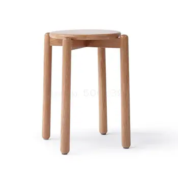 Solid Wooden Stool Oak Bench Modern Simple Makeup Stool Household Stackable Living Room Stool
Solid Wooden Stool Oak Bench Modern Simple Makeup Stool Household Stackable Living Room Stool