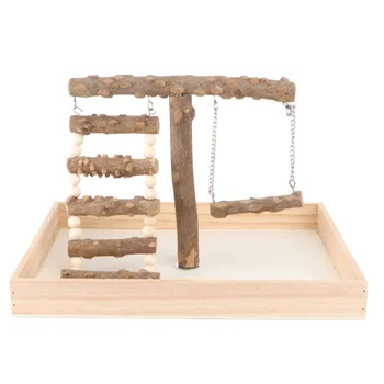 1 Set Wooden Pet Bird Swing Standing Toy Interesting Practical Bird Standing Toy Bird Playground
1 Set Wooden Pet Bird Swing Standing Toy Interesting Practical Bird Standing Toy Bird Playground