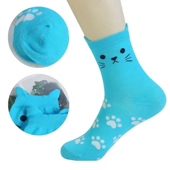 5 Pair Newly Candy Color Animal Cat Ear Footprints Pattern Cartoon Socks Autumn Winter Women Casual Socks
5 Pair Newly Candy Color Animal Cat Ear Footprints Pattern Cartoon Socks Autumn Winter Women Casual Socks