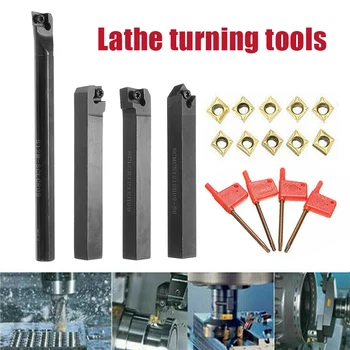 1set 12mm CNC Turning Tool Bar Holder with 10Pcs CCMT09T304 Carbide Inserts with 4Pcs T15 Spanner CLH@8
1set 12mm CNC Turning Tool Bar Holder with 10Pcs CCMT09T304 Carbide Inserts with 4Pcs T15 Spanner CLH@8