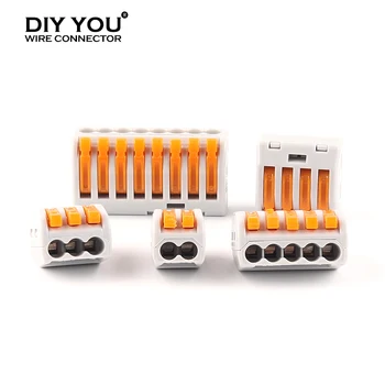 30/50/100pcs Universal Compact Quick wire Connector 222 TYPE Home LED Light push in Wiring Connector Terminal Block with lever
30/50/100pcs Universal Compact Quick wire Connector 222 TYPE Home LED Light push in Wiring Connector Terminal Block with lever
