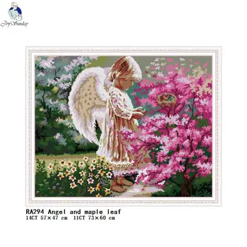 Angel and Maple Leaf Pattern Counted Printed On Canvas Cross Stitch kits, Embroidery Needlework Set, Hand Made Crafts Home Decor
Angel and Maple Leaf Pattern Counted Printed On Canvas Cross Stitch kits, Embroidery Needlework Set, Hand Made Crafts Home Decor