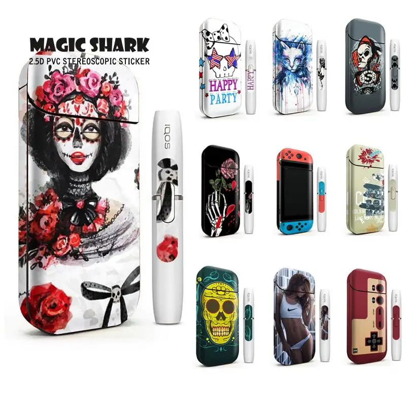 Magic Shark 2.5D Stereo Game Sexy Lady Cat Film Sticker for IQOS 2.4 Plus Sticker Case for IQOS 2.4p E Cigarette
Magic Shark 2.5D Stereo Game Sexy Lady Cat Film Sticker for IQOS 2.4 Plus Sticker Case for IQOS 2.4p E Cigarette
